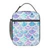 Purple Shell Pattern Insulated Lunch Bag for Women Children Portable Food Boxes Thermal Lunch Box Tote