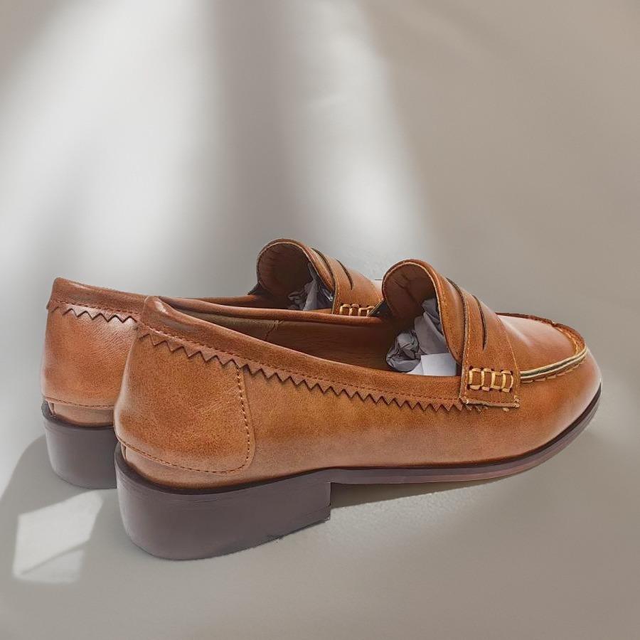 Spring and Autumn Casual Low-heeled Women's Shoes Black PU Yellow-brown Women's Single Shoes Large-size Shoes