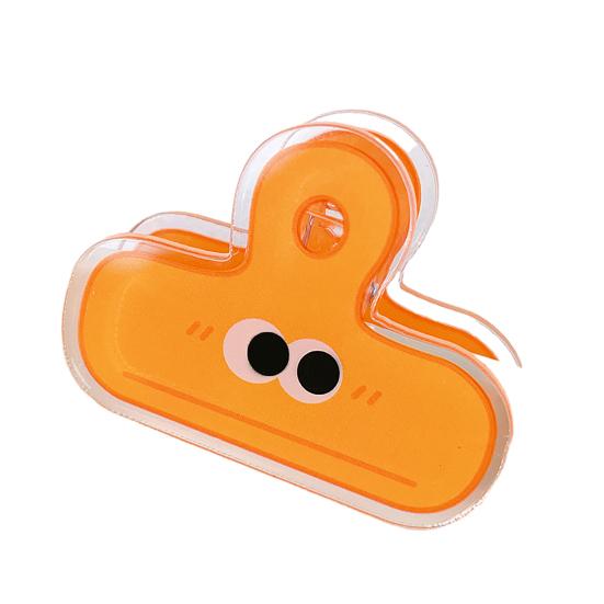 12 Pcs Long Tail Ticket Clip Colorful Acrylic Paper Binder Clips Document Information Storage Clamp for Home School Office Supplies