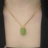 2023 Ruyi Wish Fulfillment Necklace: Light Luxury Emerald Green Pendant for Women