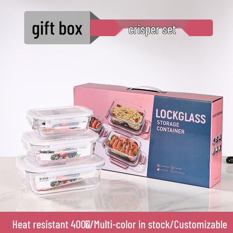 Heat-Resistant Glass Food Storage Containers