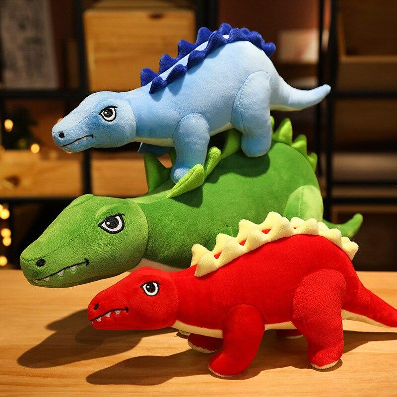 Simulation Stegosaurus Plush Toys Lovely Dinosaur Dolls Pillow Creative Stuffed Soft Kids Boys Birthday Decor Gifts