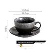 Qiwei Ceramic Latte Art Cup & Saucer Set