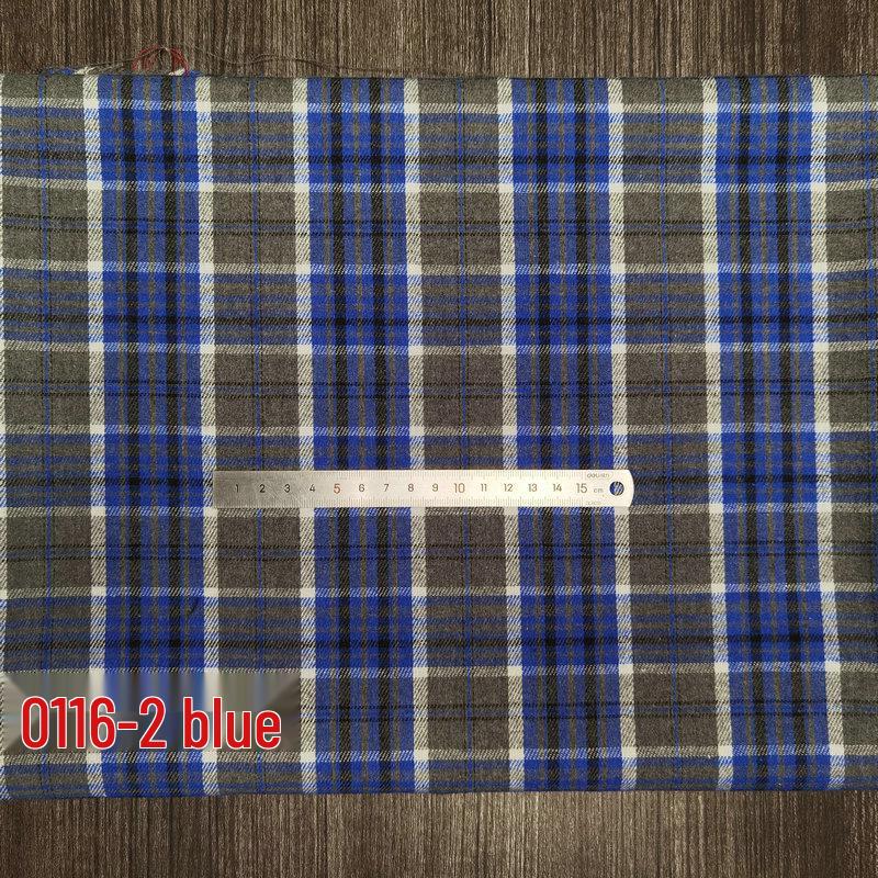 Children's Twill Plaid Flannel Shirt Fabric - Yarn Dyed, Brushed Cotton