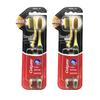 Slim Soft Charcoal Gold Toothbrush 2-Pack