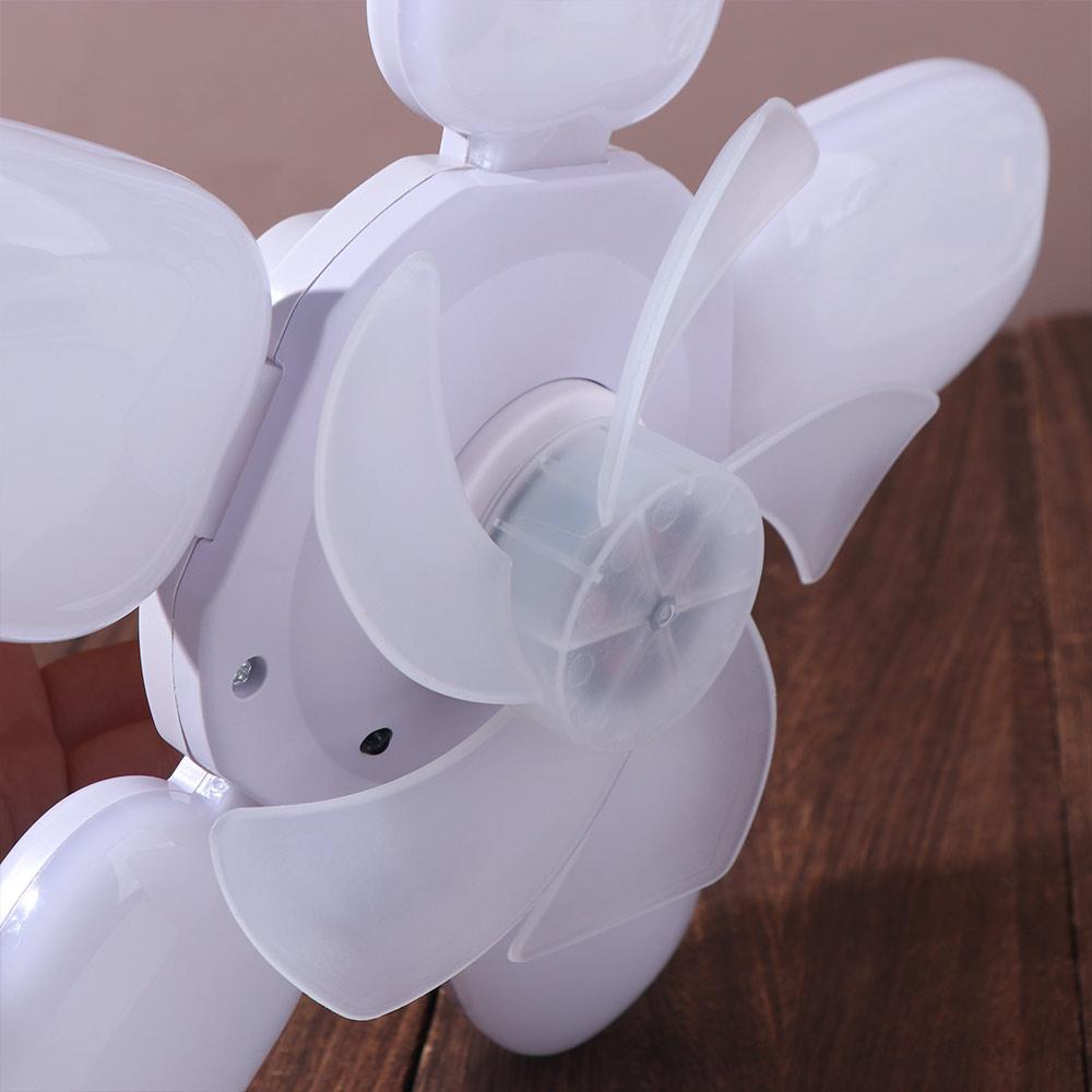 Remote Control Hanging Fan with LED Light 2 In 1 Electric Cordless Fan Ceiling Lamp  Office