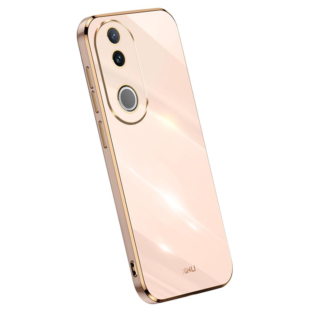 XINLI For vivo V50 5G Case TPU Phone Cover with Electroplating Frame