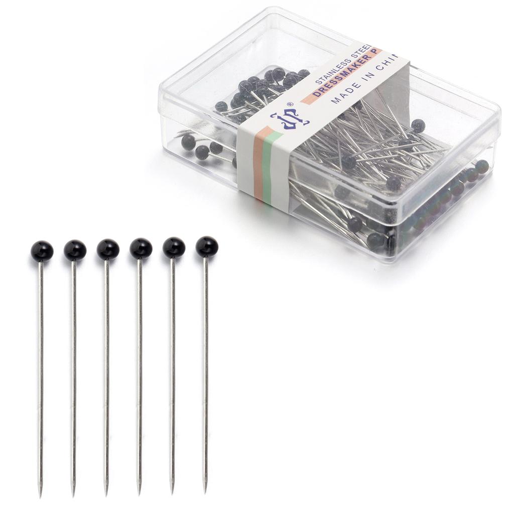 100Pcs Color Ball Head Pins Stainless Steel Pearl Big Head Sewing Pins for Clothing Positioning Supplies Sewing Supplies Tools