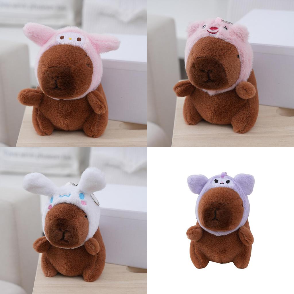 Charming Capybara Keychain Plush Toy Unique Water Capybara Doll With Premium Material
