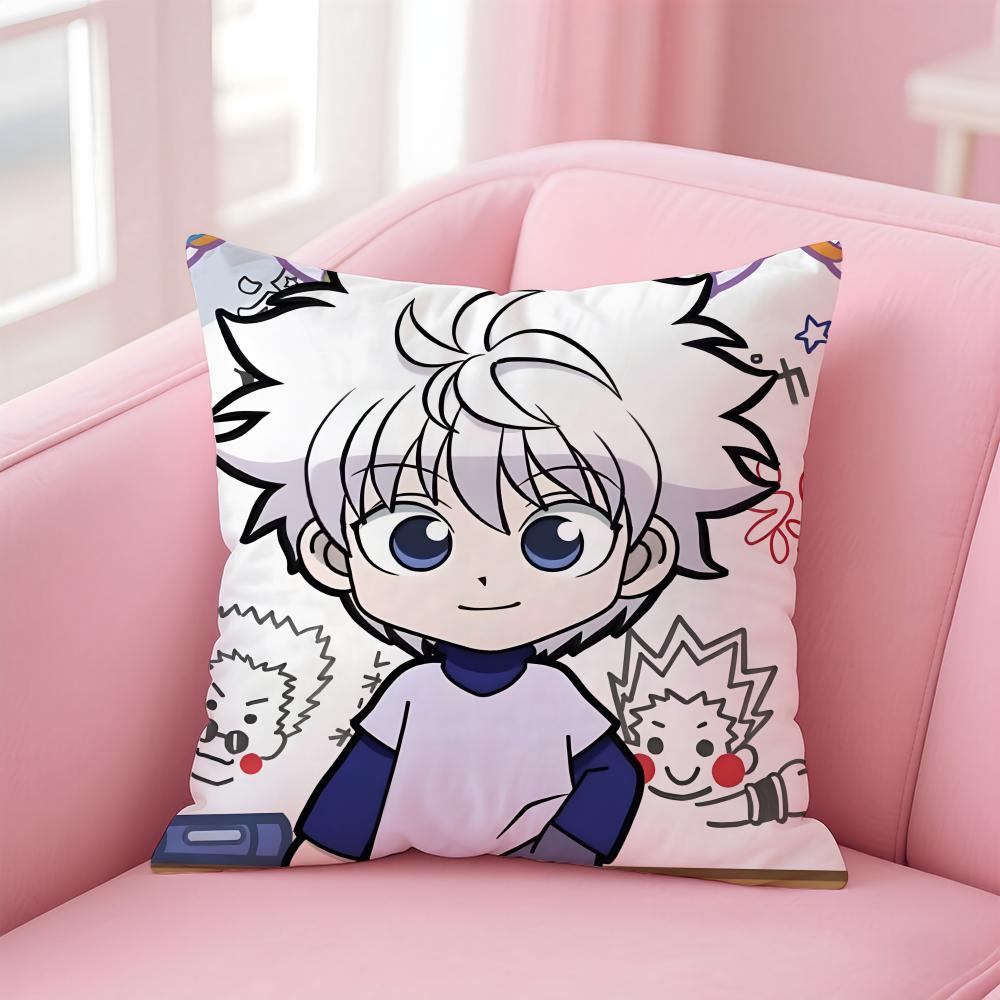 anime HUNTERxHUNTER Cushion Cover Comfortable Reversible Pillow Cover Ideal for Car Sofa Bedroom & Beyond