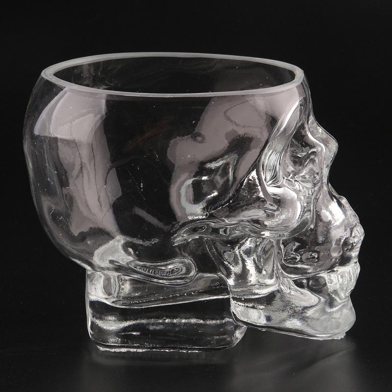 Skull Head Shot Glass Cup Beer Mug Wine Glass Mug Crystal Whisky Vodka Coffee Cup 25ml~150ml Gift Bottle Shot Glasses Skull
