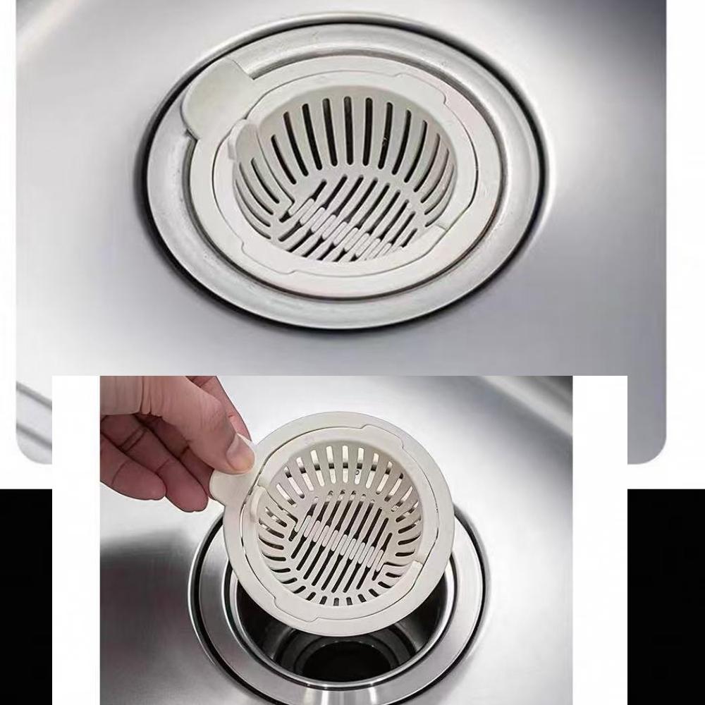Kitchen Sink Drain Hole Filter Trap Sink Strainer ABS Bath Sink Drain Basket Tool Sink Strainer Filter