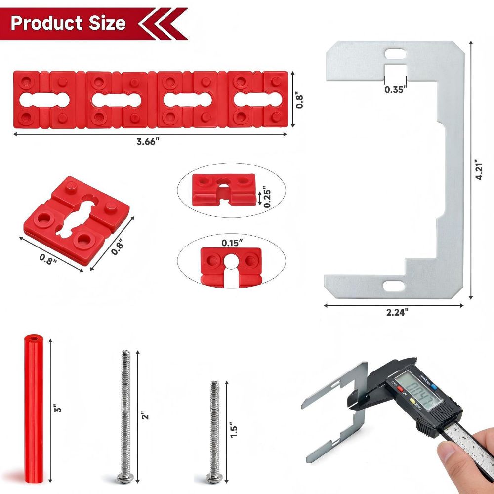 Secure Outlet Spacers Adjustable Outlet Box Extender Socket Spacers Loose Wall Switches