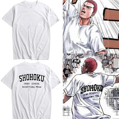 Anime Slam Dunk T-shirt Unisex /Γυναικείο Harajuku Γραφικό Hanamichi T-shirt Unisex Unisexga Κινούμενα Σχέδια Αισθητικό Μοτίβο Γράμματος Βαμβακερό Μπλουζάκι