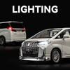 1/18 Toyota Alphard MPV Alloy Die Cast Toy Car Model Sound and Light Children's Toy Collectibles Birthday Gift