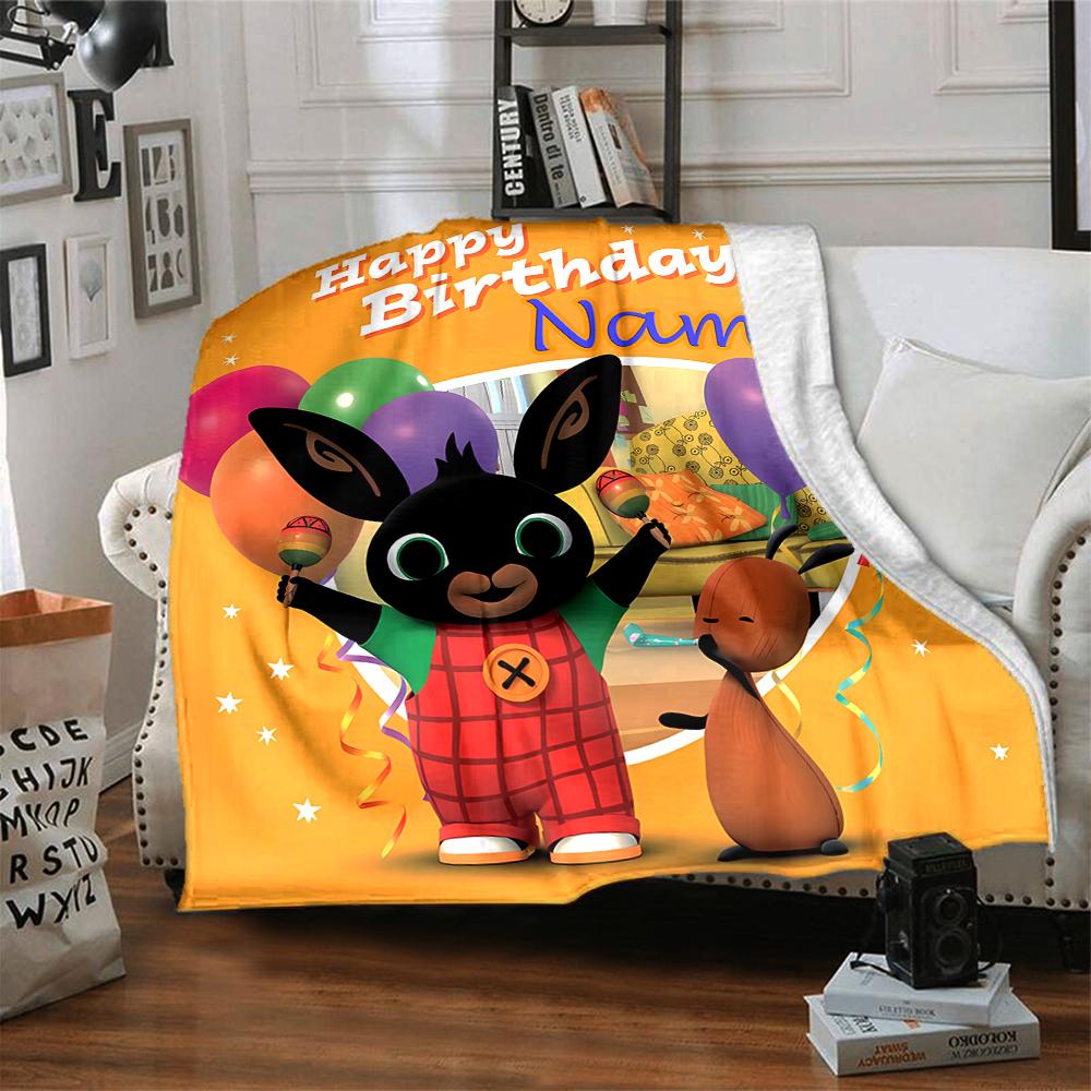 Custom Name Friendship Fun Playroom Party Blanket For Couch Bed Plush Cozy Fuzzy Blanket Super Soft Warm Blankets For Fall And Winter 091611