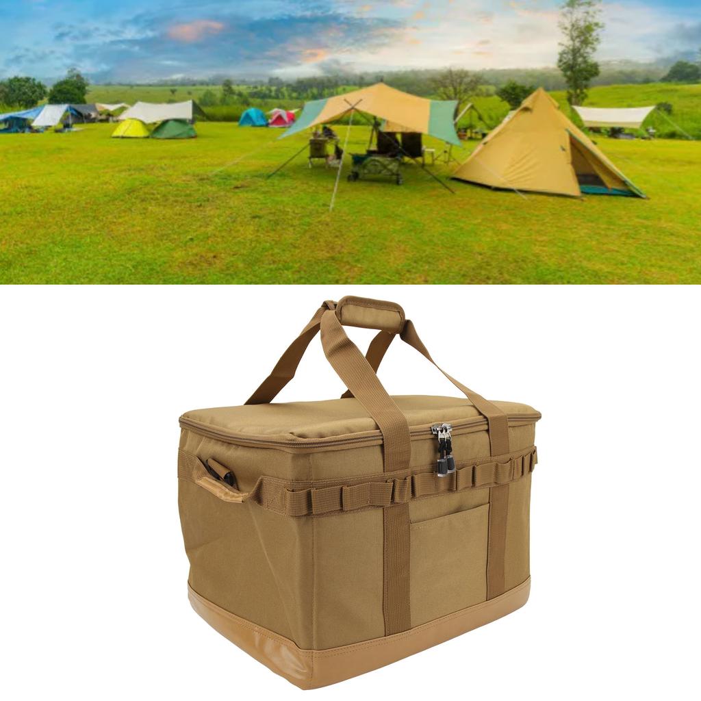Insulated Lunch Carry Bag Double Layer Large Capacity Leak Proof Oxford Cloth Aluminum Foil with Shoulder Belt Cooler Insulated Bag for Picnic Travel