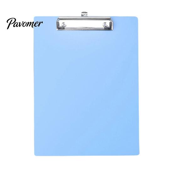 Strong Clamping Clipboard A4 Letter Size Plastic Clipboard, Hard Board with Low Profile School Clip, Lightweight Solid Color for Office Classroom