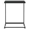 VidaXL Table d'appoint avec roues Noir 55x35x70 cm Bois d'ingénierie 343101