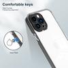 For iPhone 15 Pro Case TPU+PC Color Frame Anti-scratch Clear Phone Cover