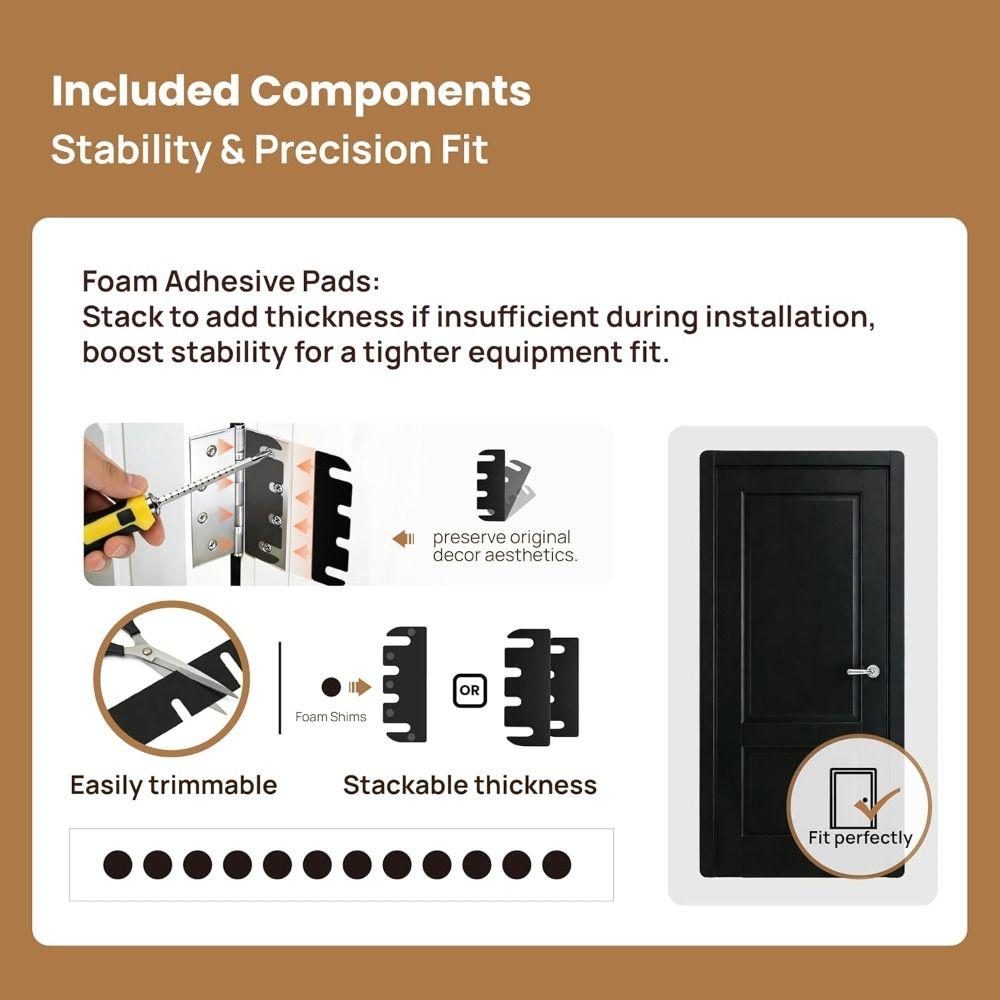 5pcs Thickness Adjustable Hinge Spacers Waterproof Hinge Shims Door Hinge Shims  Hardware
