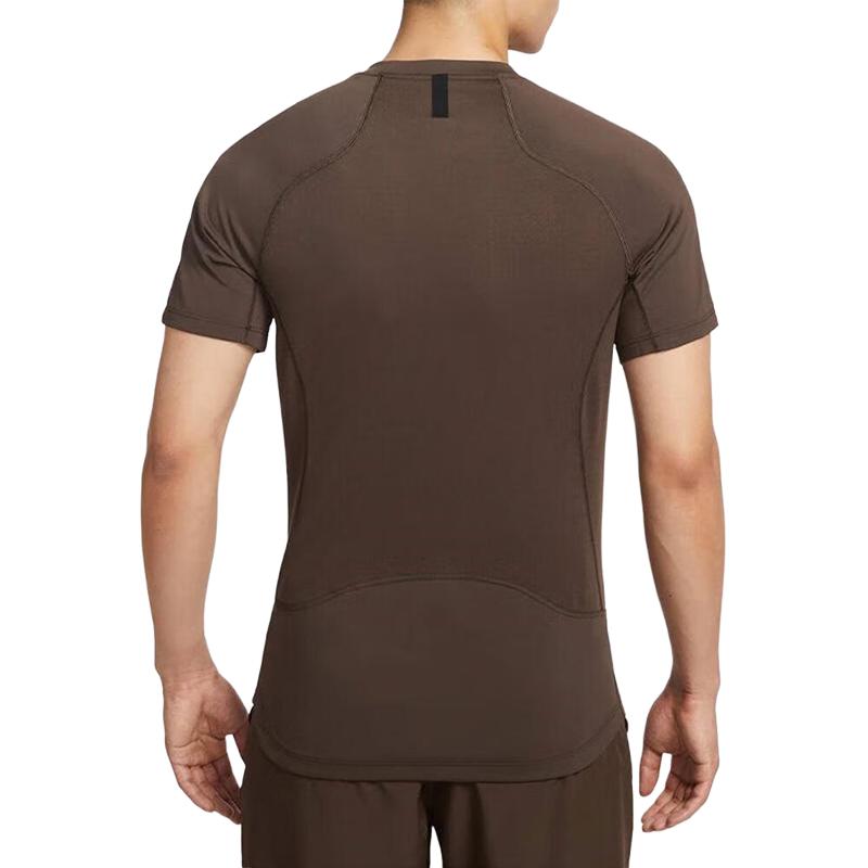 New Nike Pro T Shirts Men's Brown HV0410-237