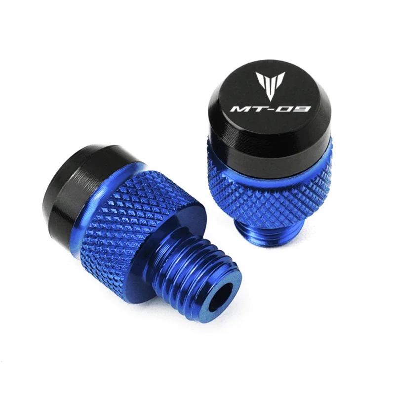 

For Yamaha MT09 MT-09 MT 09 SP-09 SP09 Accessories Motorcycle M10*1.25 Aluminum Mirror Hole Plugs Screws Bolts 2025 nEW синий