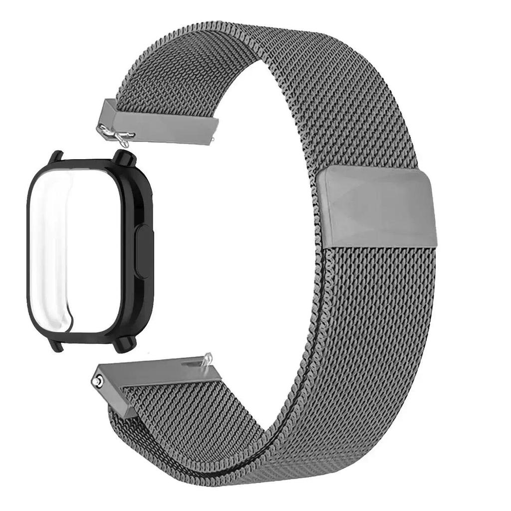 Milanese Mesh Strap For Redmi Watch 5 Active Band With Case Screen Protector Redmi Watch 5 Lite Watchbands Bracelet Accessories
