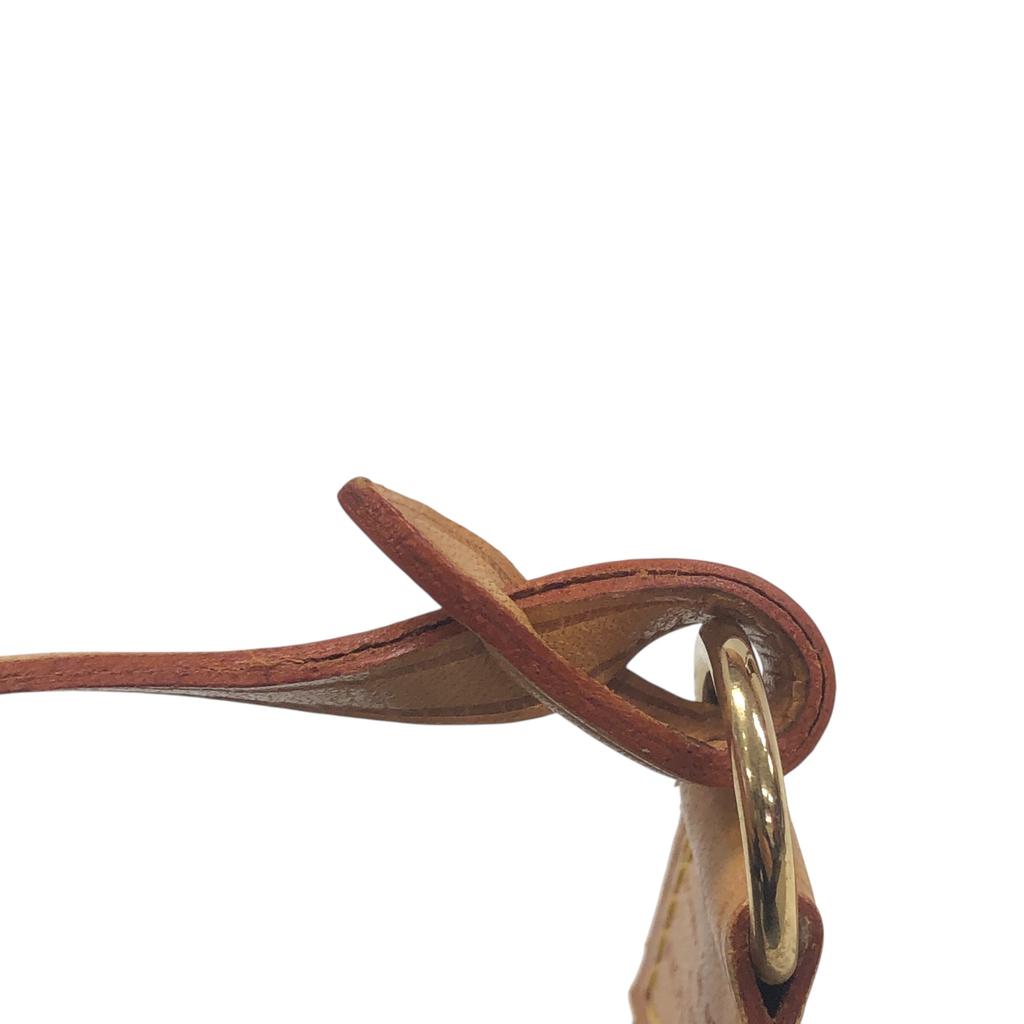 Used Louis Vuitton Monogram Pochette Accessoires M40712 Canvas Brown Authentic 1210