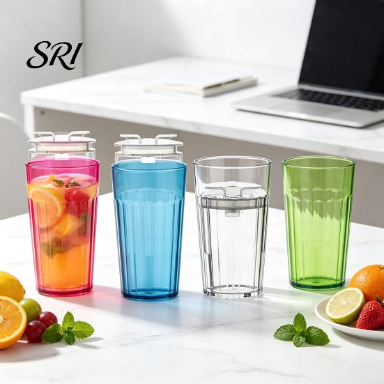 Spill Proof Training Cup No-Spill Sippy with 360 Smart Edge Rim Plastic Toddler Transition Baby Weaning Safe Open for Toddlers No Valve