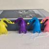 UV Color Change Duck Keychain Beijing Roast Duck Keyring Bag Pendant Funny Car Ornament Decoration Rear View Mirror Accessories