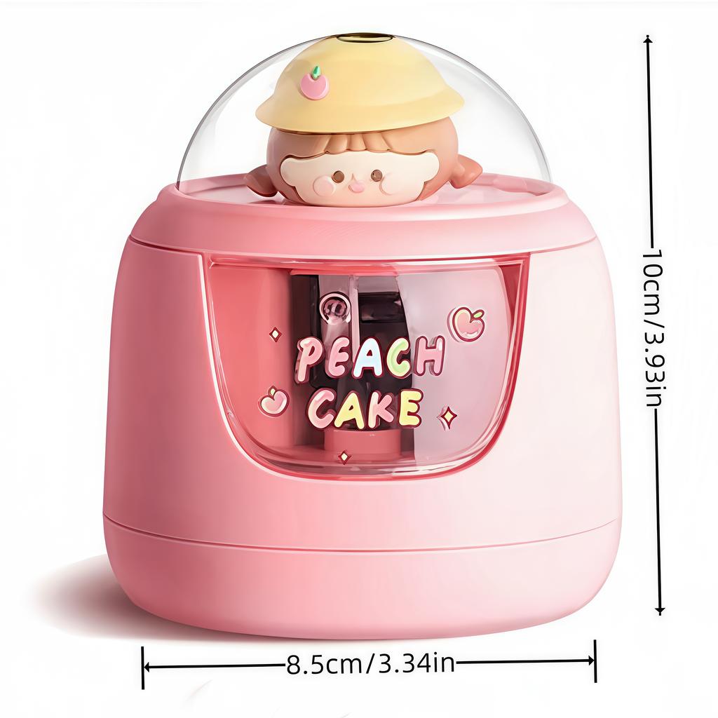 1 Piece Cute Cartoon Electric Pencil Sharpener, Batteries Not Included, Student Creative Upgrade, Whimsical School Item
