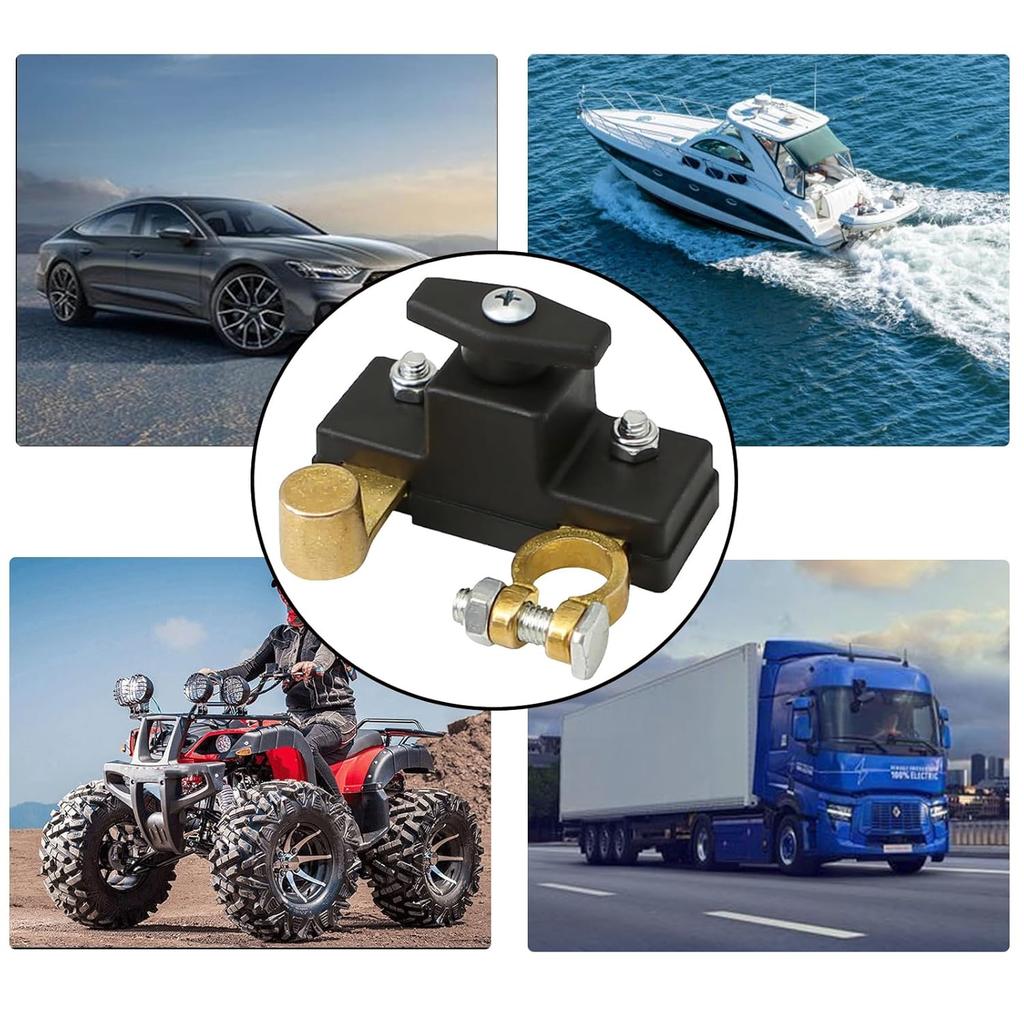 Battery Disconnect Switch,for 12V / 24V 250/1000 Amps,Lsolator Power Cutoff Switch for Car Marine Boat RV ATV (Upgrade)