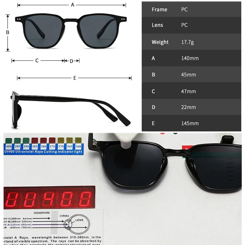  Vintage Square Men Sunglasses Fashion Champagne Tea Shades UV400 Women Punk Rivets Sun Glasses