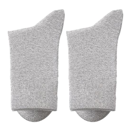 Winter Warm Dress Socks Men Crew Socks, Solid Color Casual Soft Non Binding Breathable Sweat Wicking Mid-calf for Autumn And Daily Wear Business