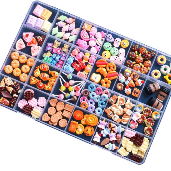 1 Set 3D Nail Art Charm Assorted Mini Acrylic Nail Design Jewelry Resin Charm DIY Crafts Nail Decoration Accessories