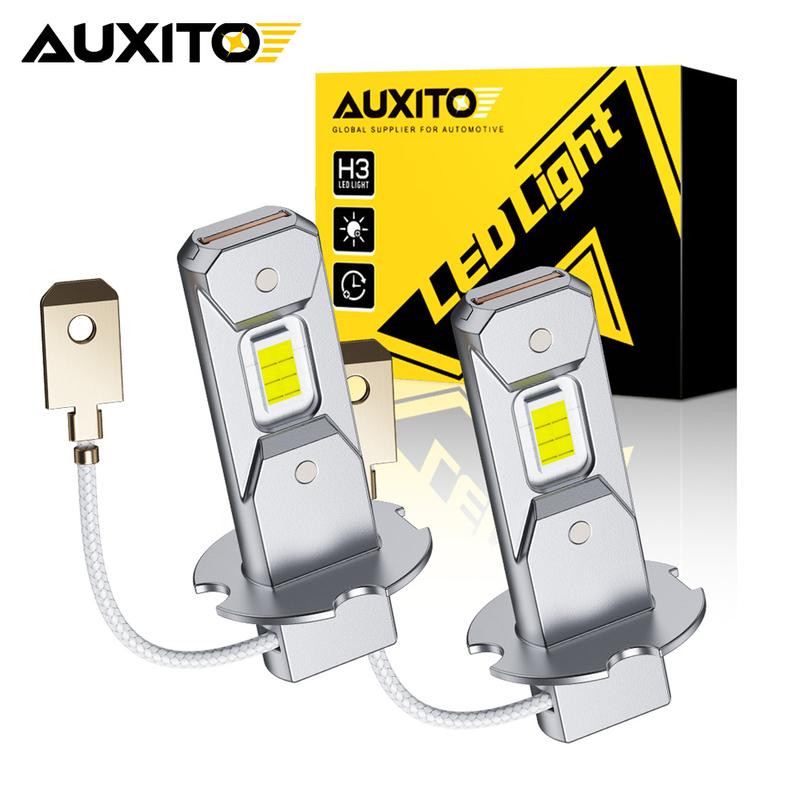 2 шт. H3 LED Canbus Автомобильная лампа Противотуманная фара Дневные ходовые огни Высокая мощность H3 LED Желтый 3000K Белый 6500K H3 Диодные лампы Лампа Мини 1:1 12В H3
