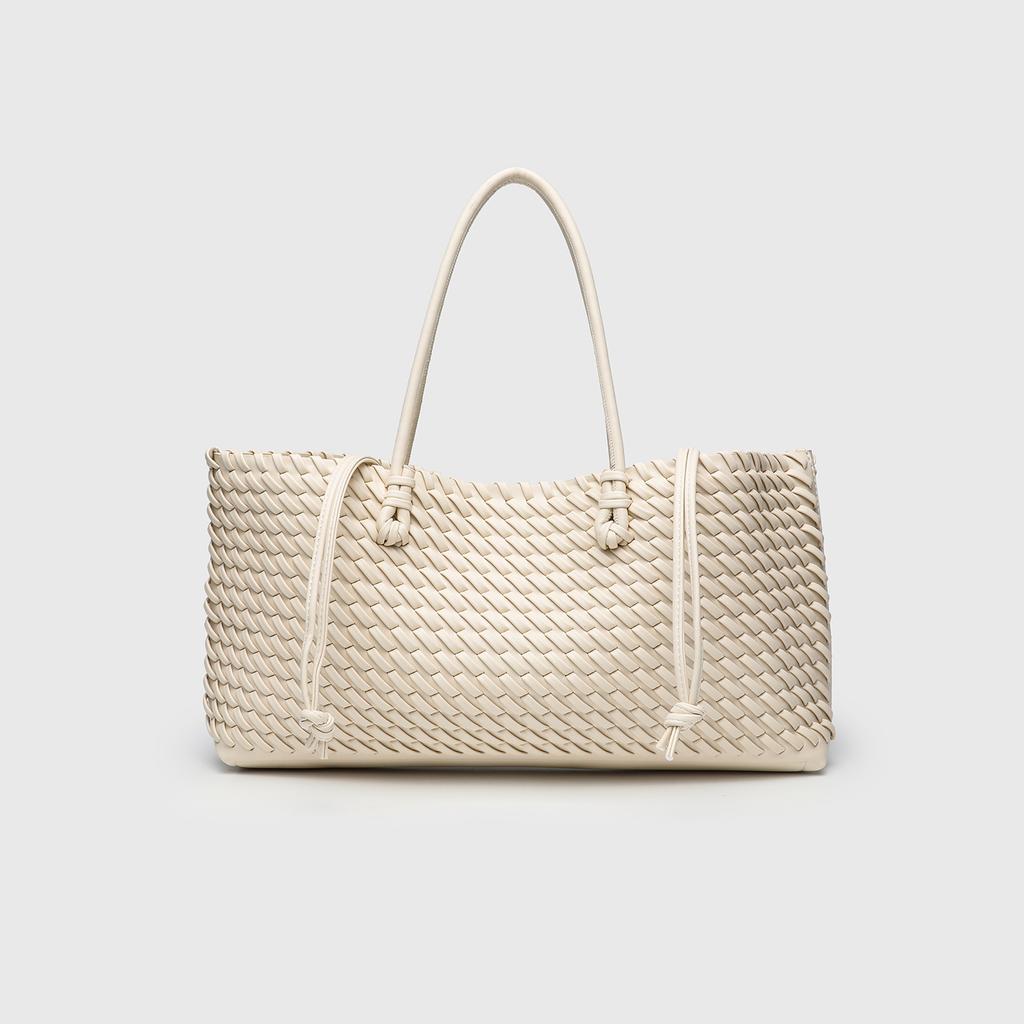 Zr Niche Commuter Woven Portable Shoulder Bag Fashionable Versatile Large-capacity Tote Bag Mother and Child Bag