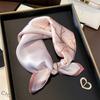 Silk Scarf Female Silk Gift 111 Mulberry Silk Small Square Scarf for Mother Chinese Style Flower Silk Scarf