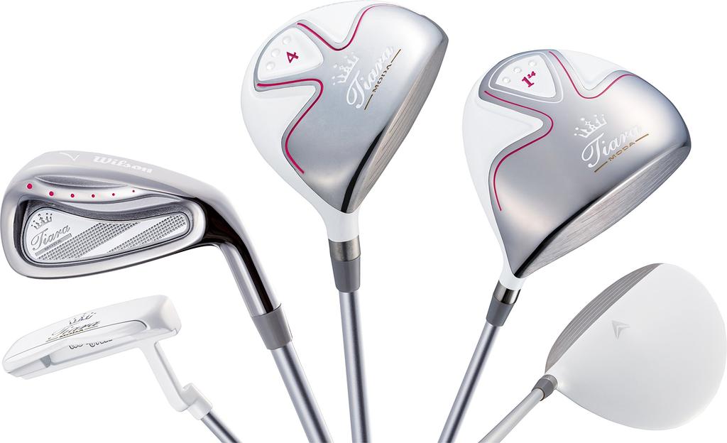 Wilson Club Set Tiara Ladies Club Set of 6 Carbon Ladies Tiara MODA Right White Loft 14 21 32 40 55 3 Degrees PT L Angle 1w Degrees, 4w Degrees,