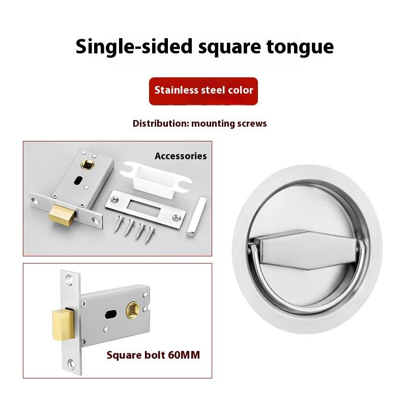 Stainless Steel Round Hidden Flat Handle Kitchen Door Various Cabinet Equipment Door Handle