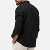New Men's Shirt: Multi-Pocket Casual Long-Sleeved Top for Men