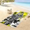 Football Star Action Dynamic Pose Beach Towel Portable For Travel Soft Quickdrying Swim Towel Absorbent Bath Towel Seaside Printing