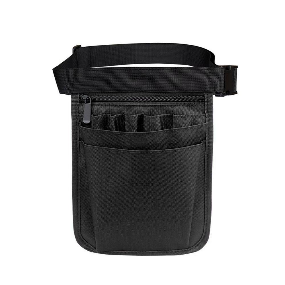 

Однотонная поясная сумка для инструментов, универсальная карманная сумка для медицинского персонала, принадлежности для медсестер, многофункциональная медицинская сумка P4X8 black-one-size