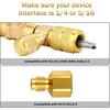 R410A R22 AC Valve Core Remover Installer Tool, Valve Core Remover, Dual Size 1/4"-5/16" Port HVAC Valve Core Removal Installer for Refrigeration Air