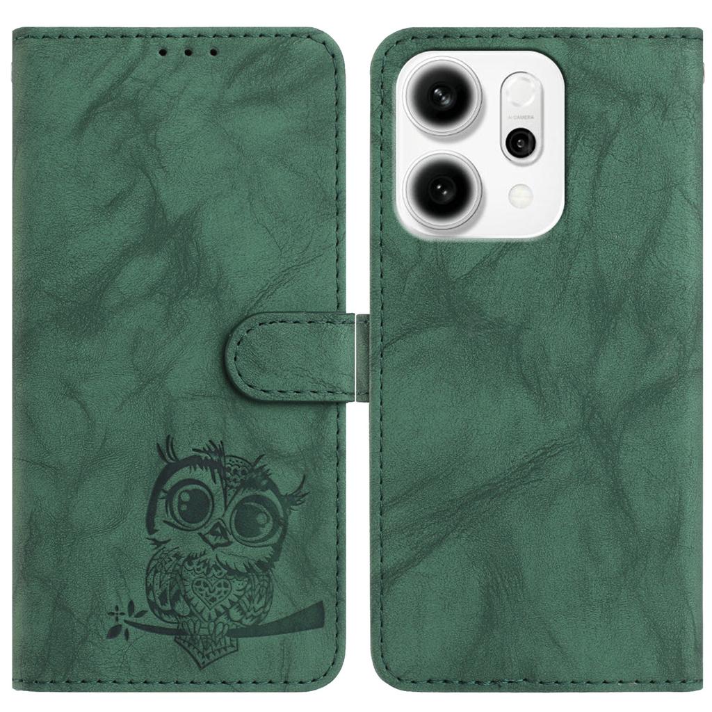 8-Color Owl Embossed Pattern Flip Card Design Wallet Case for Infinix Smart 8/itel A70/Tecno Spark 20,Pop 7,Pop 8,Pova 5,Pova Neo 2,Spark Go 2023...