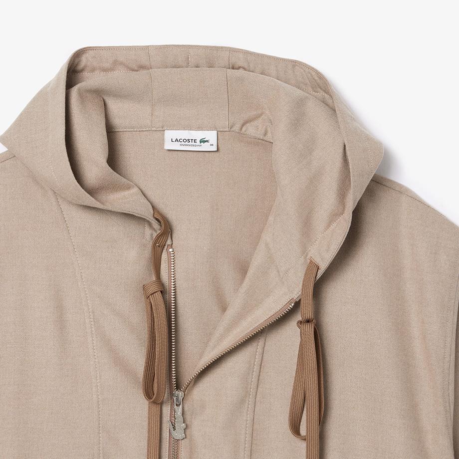 Lacoste Women's Flannel Hooded Top CF4188-54NICC