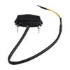 Parts Replacement License Plate Light 12V ABS Plastic Accessories Black Housing LED Lamp Motorcycle Multi Use Number