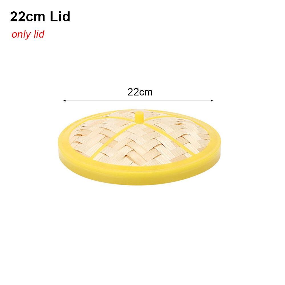 1Pcs With Lid Steamer Basket Handmade Kitchen Cookware Durable Bamboo Steamer  Chinese Food Making