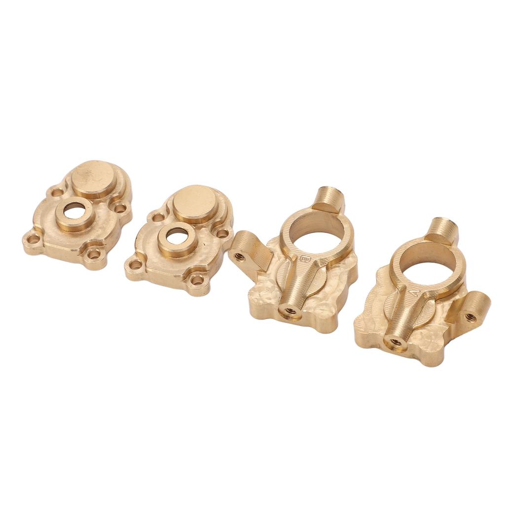 RC Steering Cup Providing Balanced Replaceable Golden Brass Steering Cup Gear Cover for FMS FCX24 1/24 Crawler